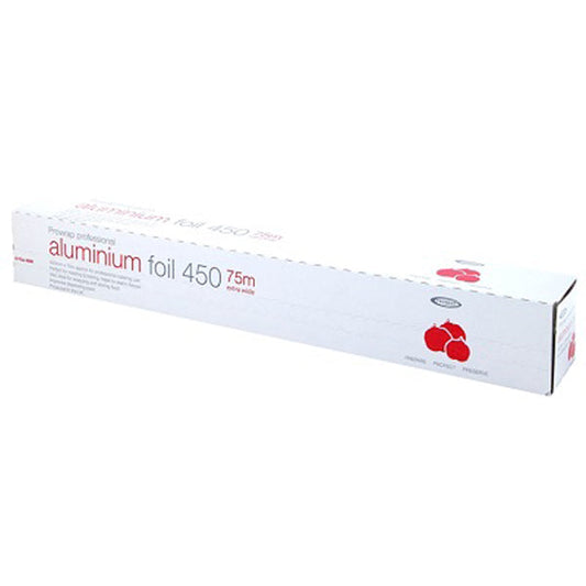 450mm x 75mtr Catering Foil Cutterbox