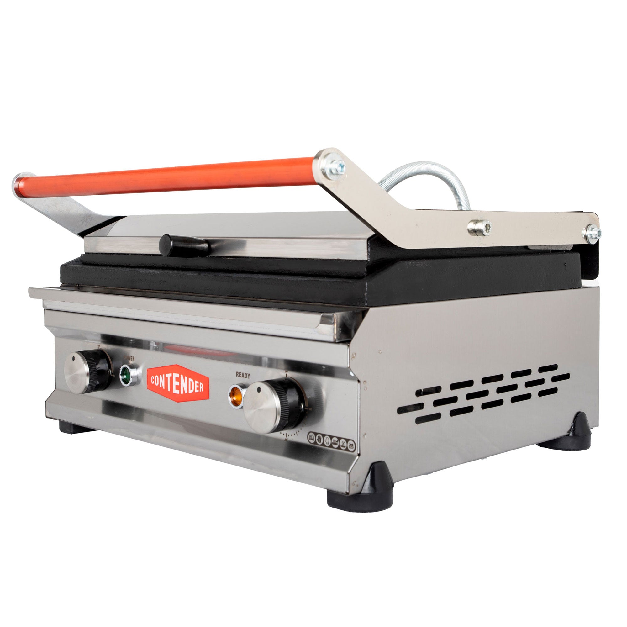 Contender Heavy Duty Large Single Panini Contact Grill Ribbed