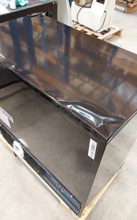 GRADED 2 - Premium Contender 216L Commercial Double Door Drinks Fridge - Hinged Doors