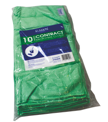 Microfibre Cloths Green Pack of 10
