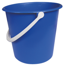 Round Plastic Bucket Blue 9Ltr