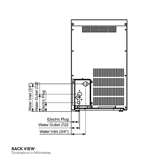 Contender Commercial Ice Machine - 22kg Output