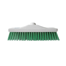 30cm Hygiene Broom Head Soft Bristle Green
