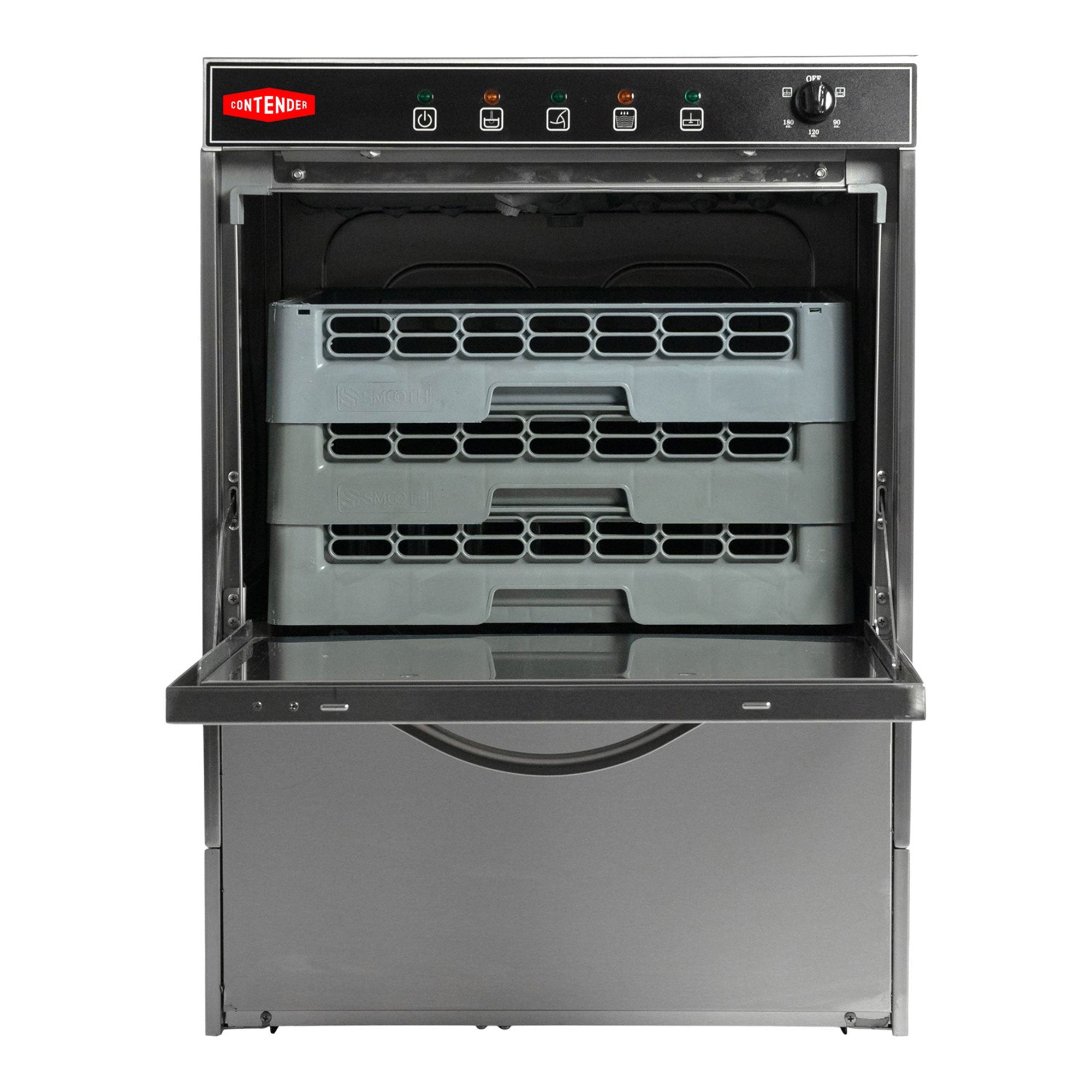 Contender Commercial Dishwasher & Glasswasher with Drain Pump, 13 Amp, 500mm Basket