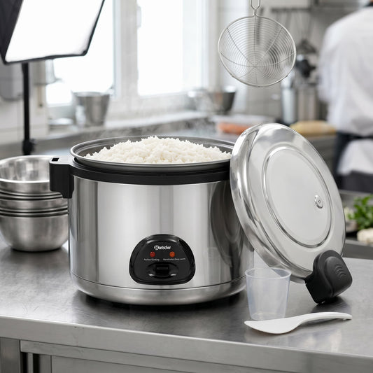 Bartscher Commercial Rice Cooker, 12L – Consistent Perfect Rice at Volume