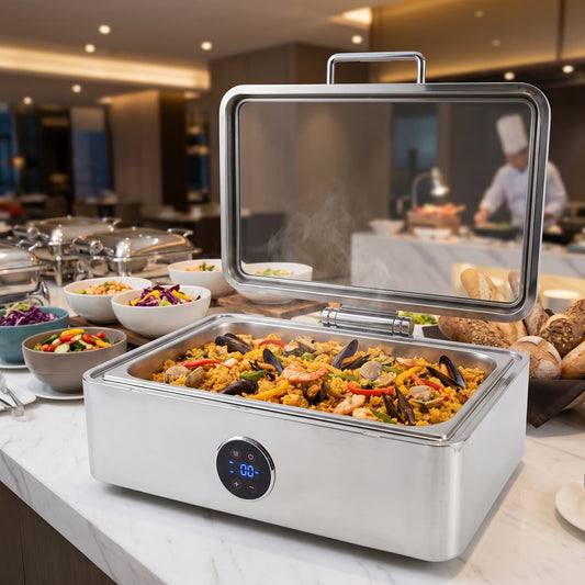 Quattro 9L Waterless Chafer with Digital Control - 1/1GN