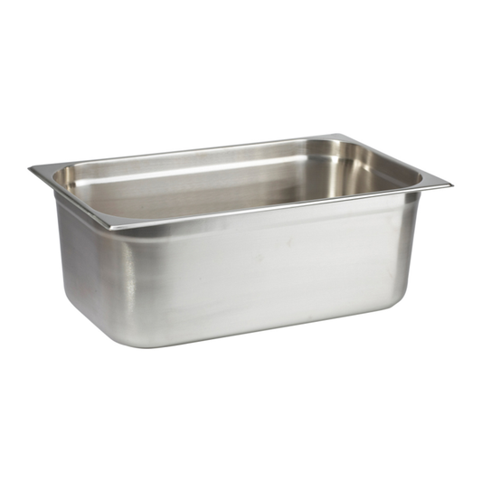 Quattro Stainless Steel 1/1 Gastronorm Pan 200mm Depth 28L Capacity