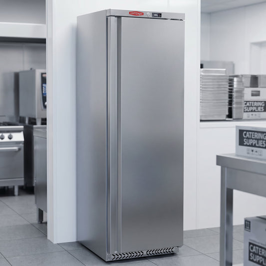 Contender 400L Stainless Steel Upright Freezer – Ventilated Commercial Cold Storage