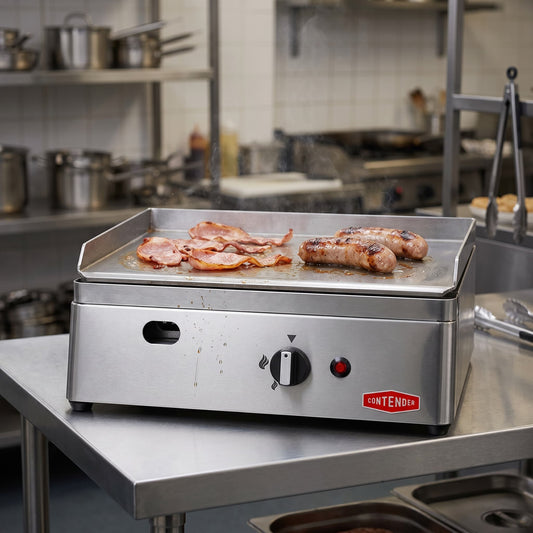 Contender 500mm Gas Griddle (Flat Plate) – Space-Saving Performance & Reliable Cooking