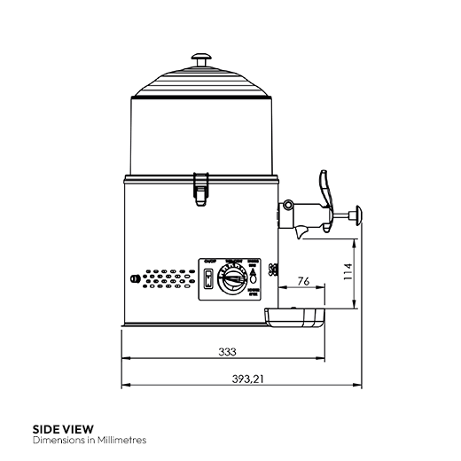 Contender Hot Chocolate Dispenser 5Ltr