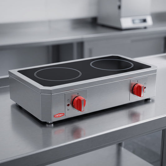 Contender Countertop Dual Zone Electric cooker Boiling Ring