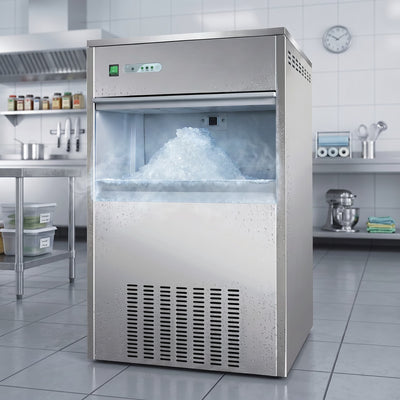 Contender 85kg Ice Flaker – High-Output Commercial Ice Machine with 20kg Storage Bin