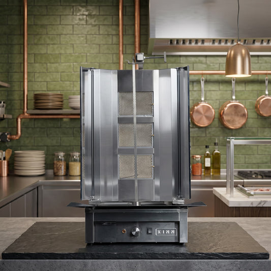 KINN 3 Burner Gas Kebab Grill (Flame Failure Safety) – Independent Burner & Heat Control
