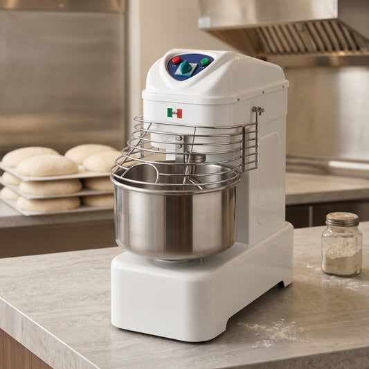 Contender 20L Twin Speed Spiral Dough Mixer (18kg, 13A) – Consistent Dough Mixing Performance