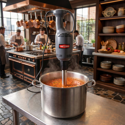 Contender 300mm Fixed Speed Commercial Hand Stick Blender – Reliable Blending for Soups & Sauces