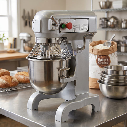 Contender 20L Planetary Mixer with Emergency Stop – Versatile Mixing for High-Output Kitchens