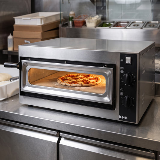Contender Single Deck Pizza Oven (Single Phase) - Smart, Space-Efficient Pizza Cooking