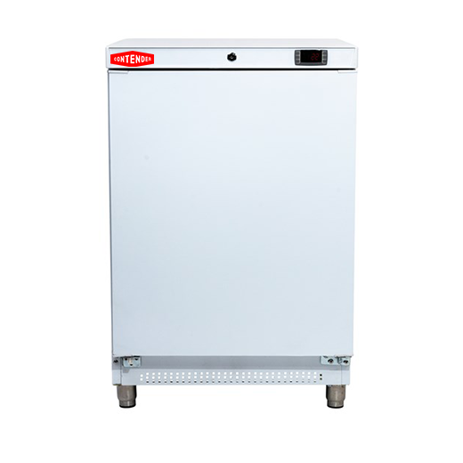 Contender White Undercounter Fridge | 130L, Digital Control – Compact Chilled Storage