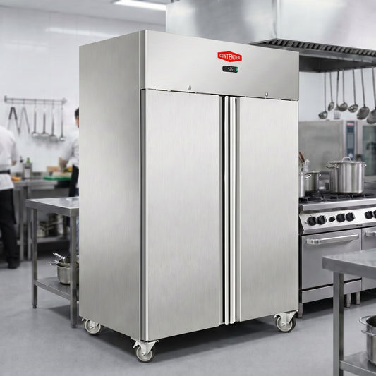 Contender 1200L Double Door Stainless Steel Refrigerator – High-Capacity Food Storage