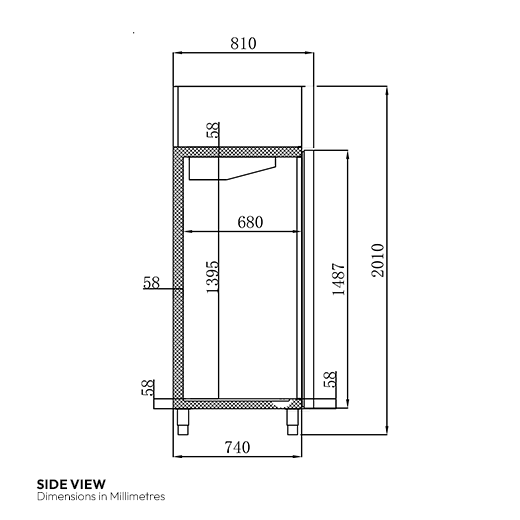 Contender 1200 Litre Double Door Stainless Steel Freezer with Castors