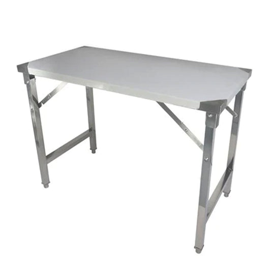Quattro Stainless Steel Foldable Trestle Table, 1200mm – Portable Prep for Events & Catering