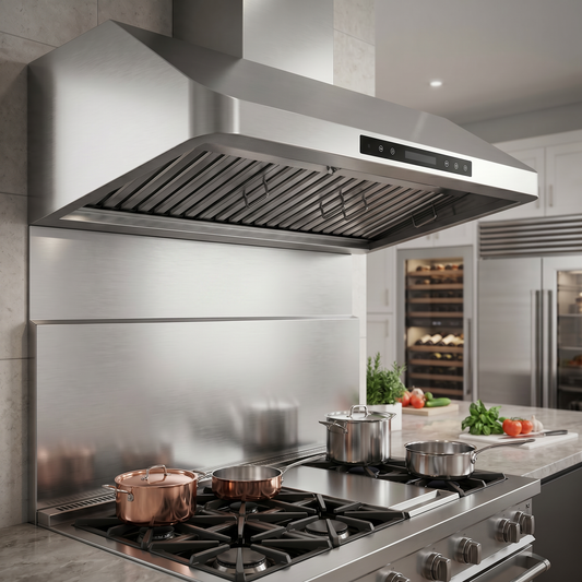 Quattro 900mm Commercial Extractor Hood (Motor, Filters & Lights) – Complete Kitchen Ventilation