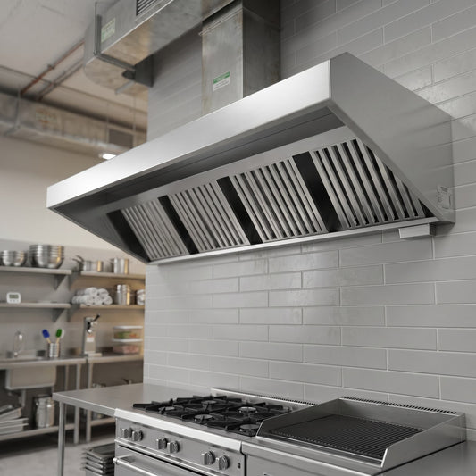 Quattro Extraction Canopy -1000mm Wide, Grease Filters - Wall Mounted 700mm Deep