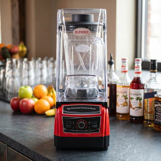 Contender 3.8L Commercial Bar Blender with Sound Cover – Quieter Service for Busy Bars