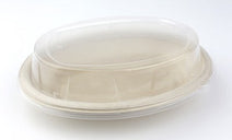 Case of 300 Dome Lid to fit 500ml Pulp Oval Tray