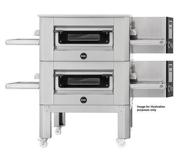 KINN 16" Belt Conveyor Pizza Oven C/40  Natural Gas. With Free Stand