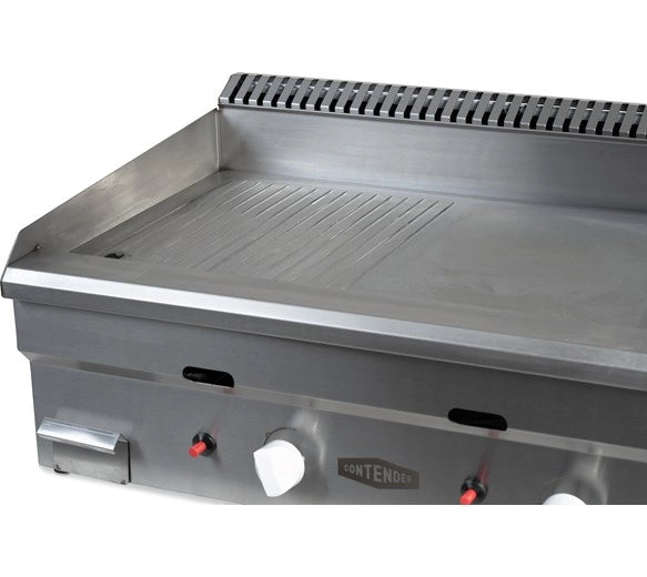 Contender 700mm Split Ribbed & Smooth Top Gas Griddle