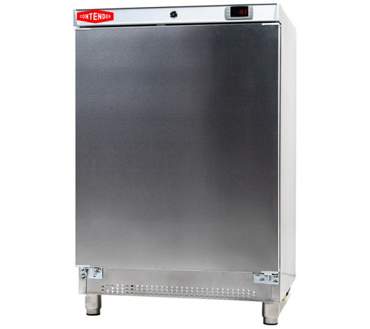Contender Stainless Steel Undercounter Fridge | 130L, Digital Control – Durable Chilled Storage