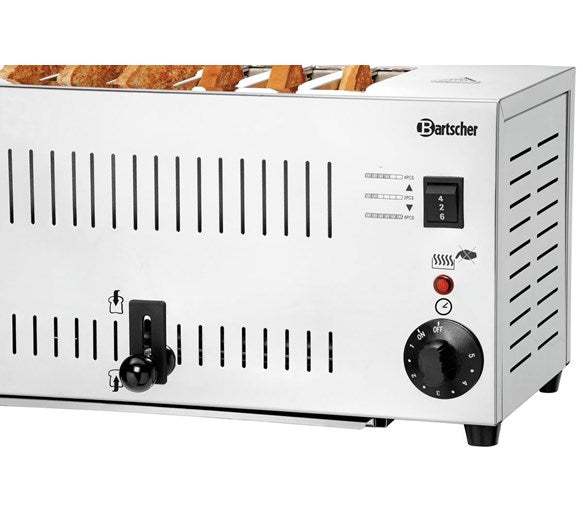 Bartscher Premium Stainless Steel 6 Slot Commercial Toaster
