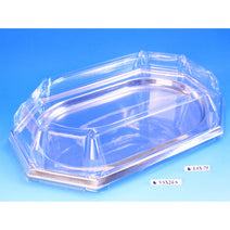 Clear Plastic Lid to fit Large Octagonal Platters Case of 25