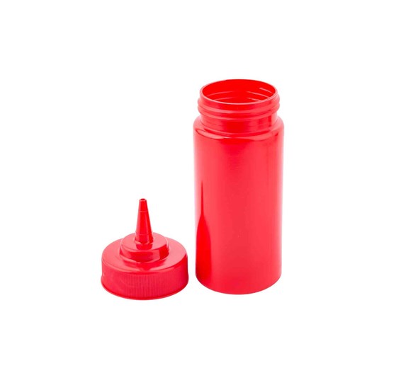 Red Squeeze Sauce Bottle 8oz
