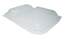 PP HDD Lid to fit 2 Cavity Microwave Containers - ECatering Essentials