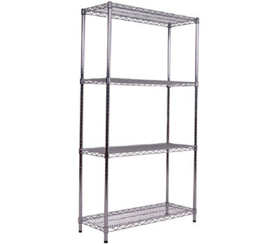 Quattro 4 Tier 900mm Wide Metal Kitchen Racking Shelving
