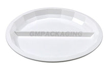 2 Compartments White Round Plate - ECatering Essentials