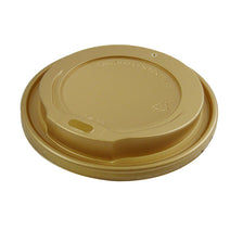 80mm Gold Plastic Coffee Lids - GM Packaging UK Ltd