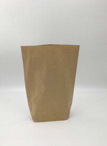 Small Kraft Block Bottom Bags - ECatering Essentials