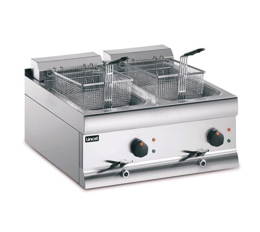Lincat Silverlink 600 DF66 2 x 9 Litre Twin Tank Electric Fryer With Baskets