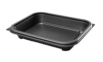 650ml Delux Rectangular Gry Microwave Containers - ECatering Essentials