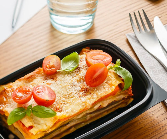 375ml Rectangular Black Microwave Containers - ECatering Essentials