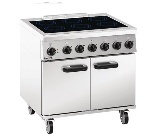 Lincat Phoenix PHER01 6 Zone Commercial Induction Range On Castors. Single Phase