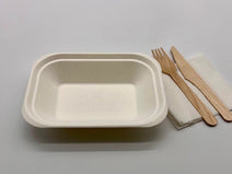 Case of 500 Bagasse Chip Trays
