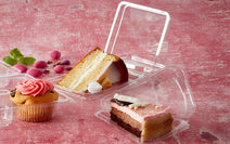 Gateaux Cake Slice rPET Hinged Lid - ECatering Essentials