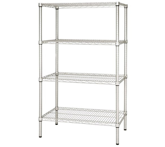 Quattro 4 Tier 1200mm Wide Metal Kitchen Racking Shelving