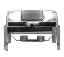 Quattro Roll Top Chafing Dish - Glass Window Full 9  Litre Capacity