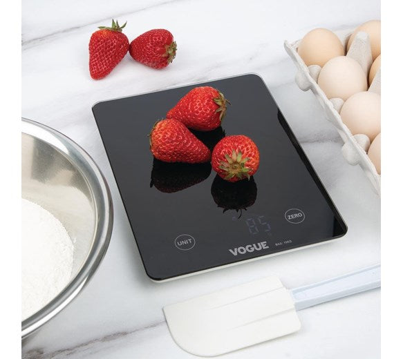 Vogue Digital Black Kitchen Scale 10kg