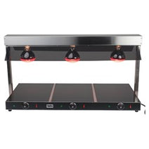 Quattro Triple Lamp Heated Display Carvery With Heated Ceramic Glass Base